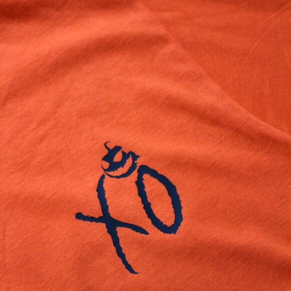 The Weeknd XO HalloWeen Skull Orange T-Shirt Size M And Large - Picture 3 of 6